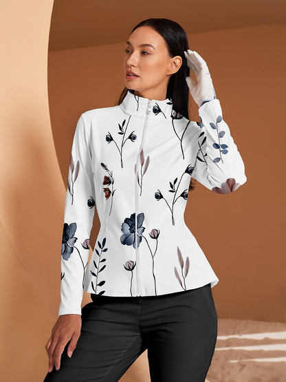 Veste de golf à volants Botanical Energy — protection solaire