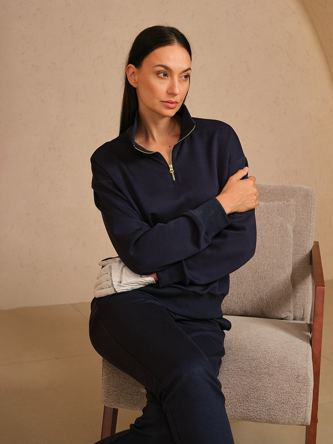 UltraSoft Long Sleeve Quarterzip Sweatshirt – Acegolfs