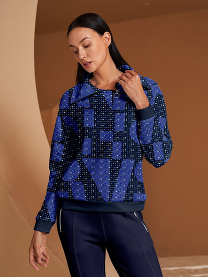 遊び心あふれるマリンゴルフスウェットシャツ