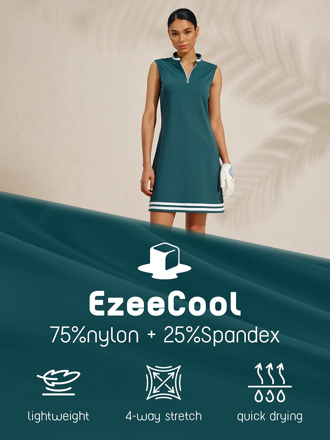 Navycore Sleeveless 36.5 Inch Dress UPF50+