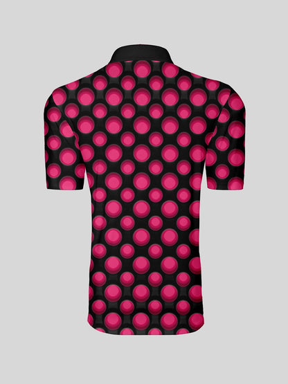 Hyper-prep Men's Ribbed Collar Polo Top UPF50+