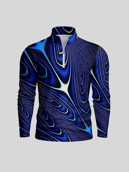 Air Brush Men's Golf Shirt Quarterzip UPF50+