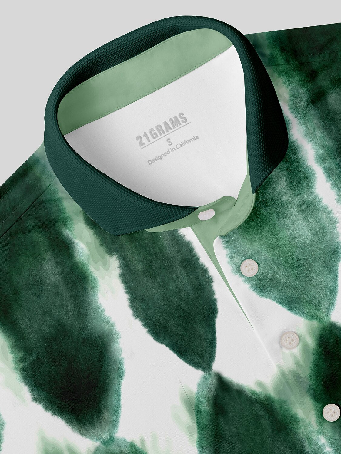 Inked Skins Men's Ribbed Collar Polo Top UPF50+