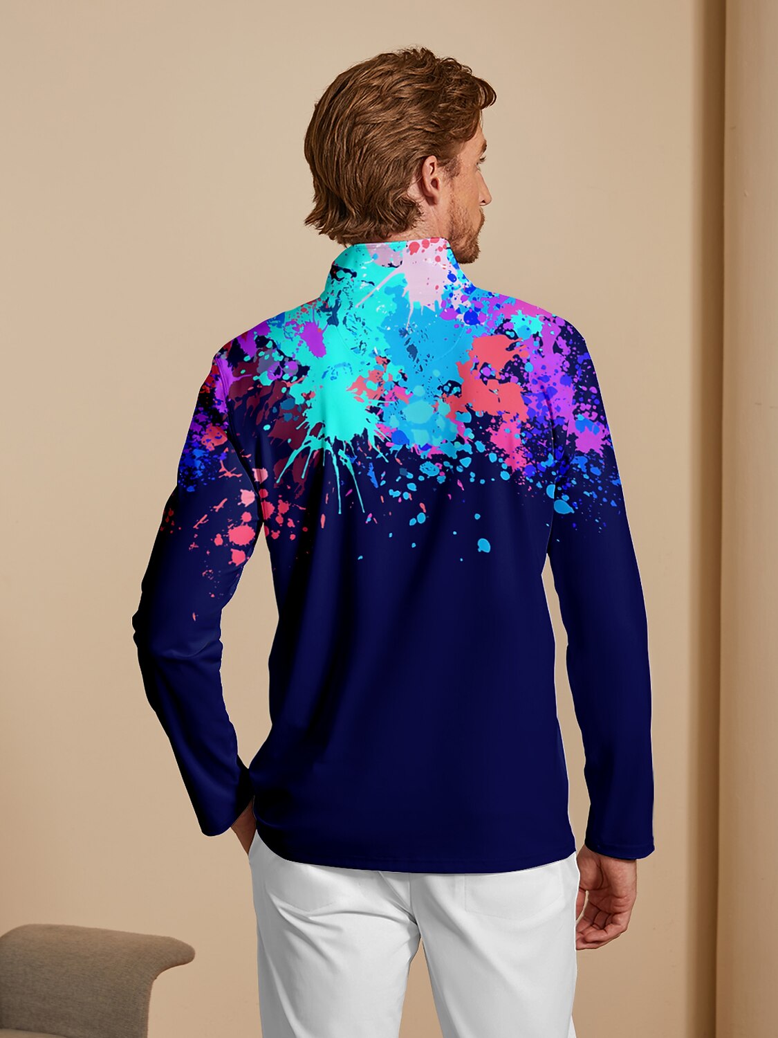 Inked Skins Men's Golf Shirt Quarterzip UPF50+
