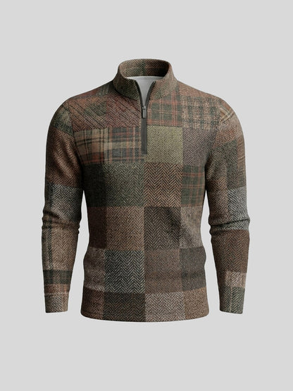 Nicht ganz klassisches Herren-Golfshirt mit Viertelreißverschluss und UPF50+
