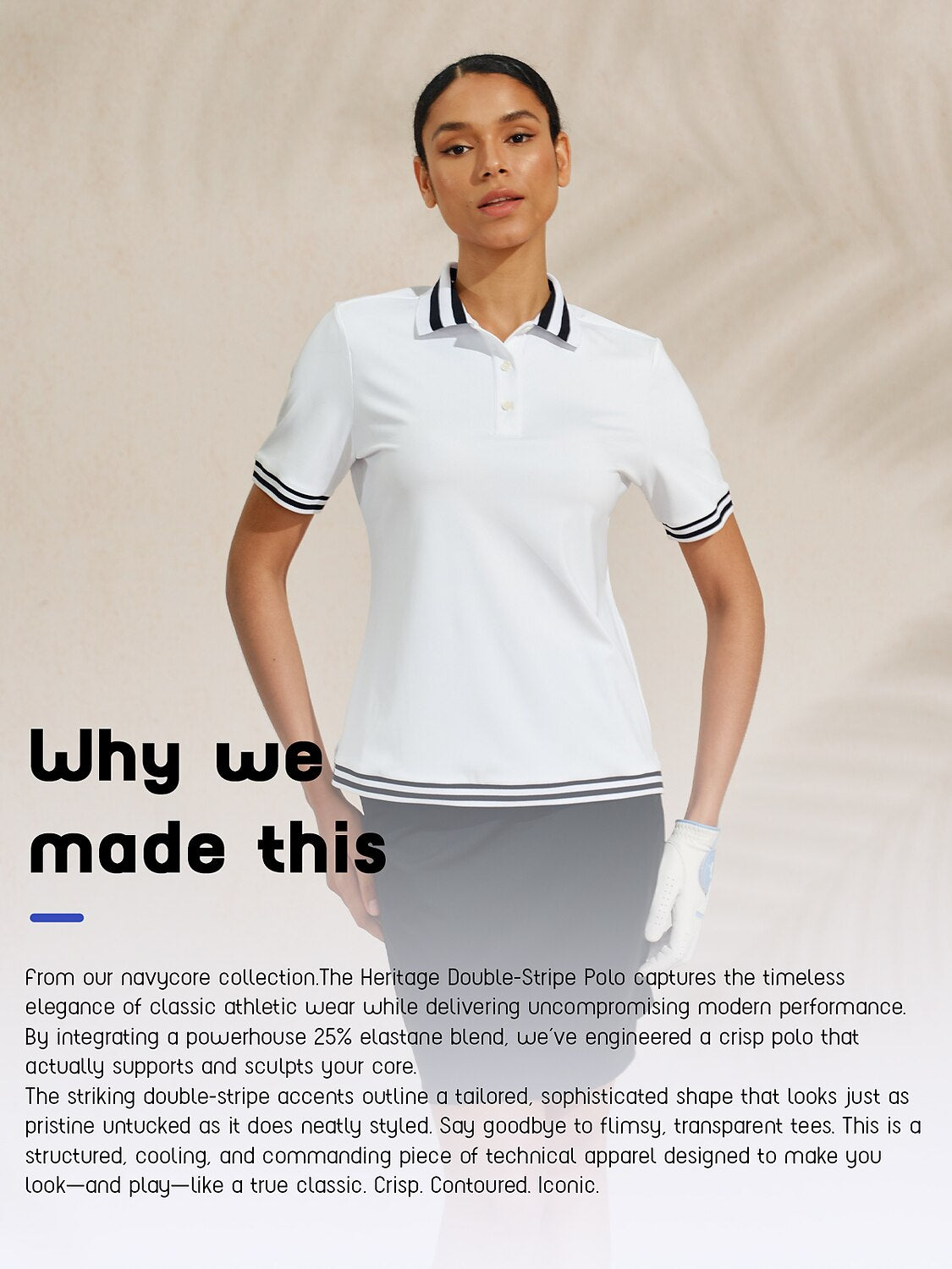 Navycore Short Sleeve Polo Top UPF50+