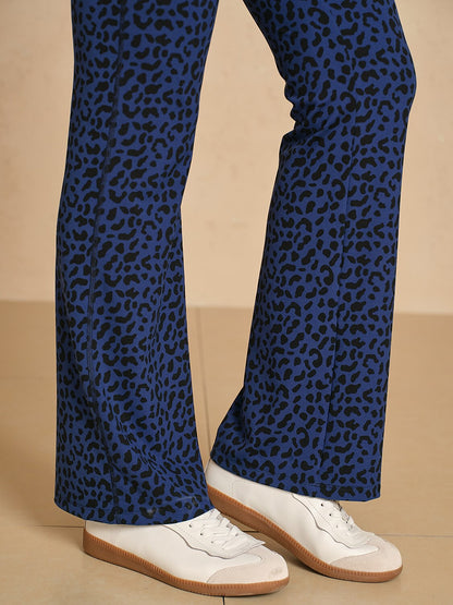 More Than Basic 30 Inch Leopard Golf Flare Pants