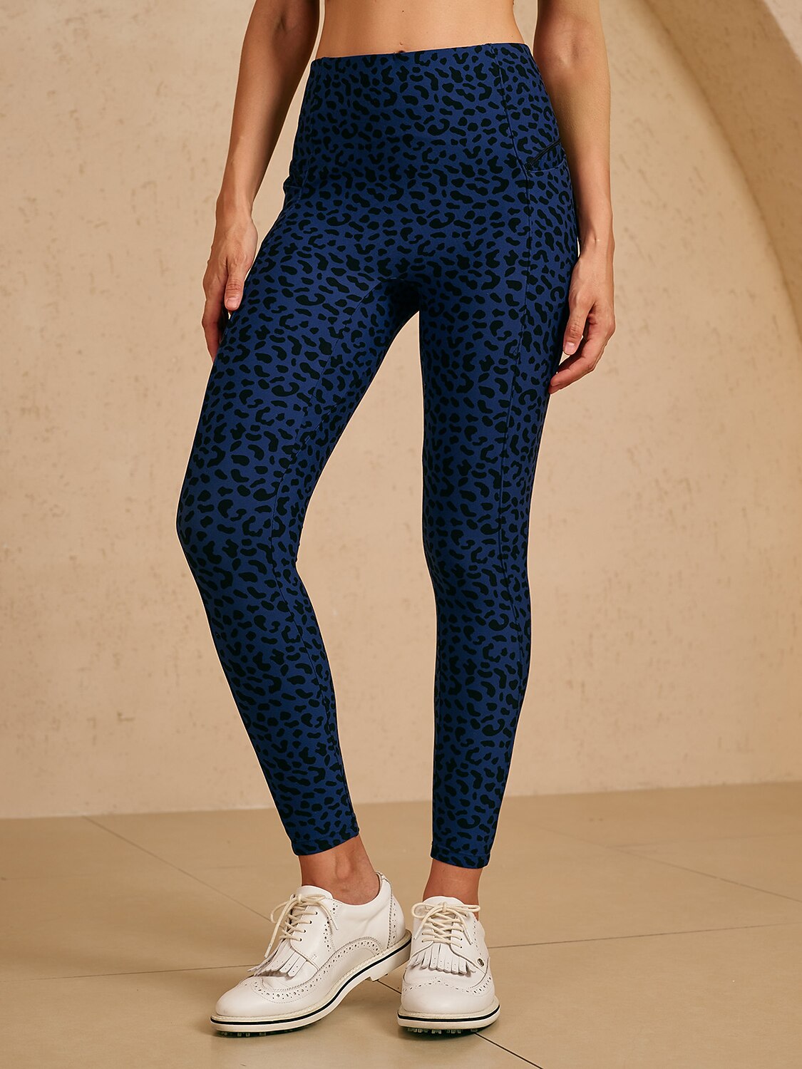More Than Basic Leggings de golf de leopardo de 35 pulgadas