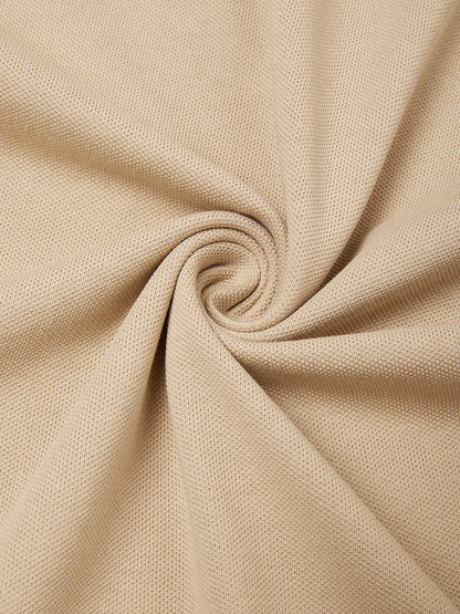 NaturalComfy Polo de Hombre de Manga Corta con Cuello Cuarto de Cremallera