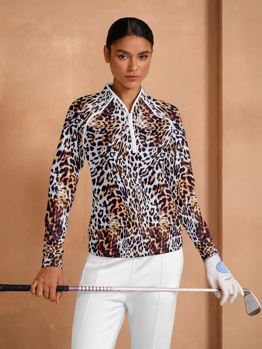 Wildlife Party Long Sleeve Trimmed Sweatshirt