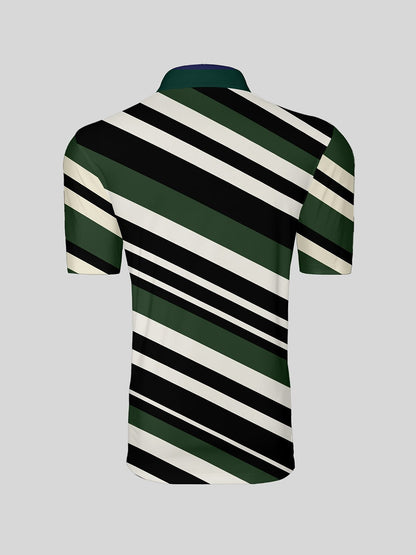 ハイパープレップ メンズ リブ襟ポロシャツ UPF50+