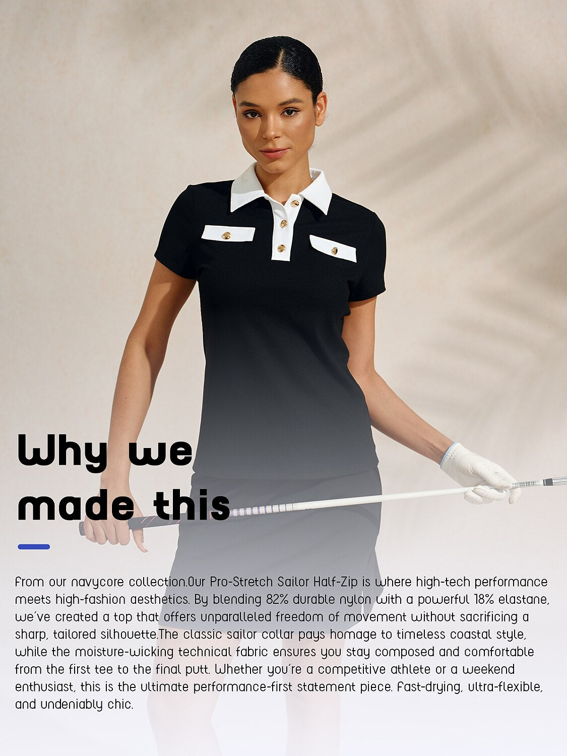 Navycore Short Sleeve Colorblock Golf Polo Shirt