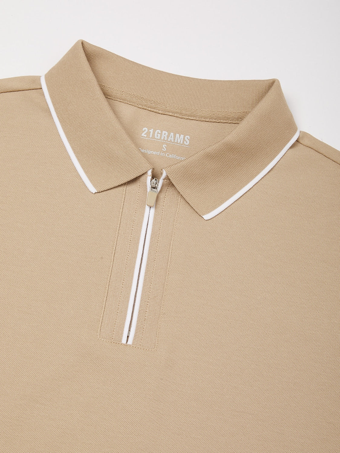 NaturalComfy Polo de Hombre de Manga Corta con Cuello Cuarto de Cremallera