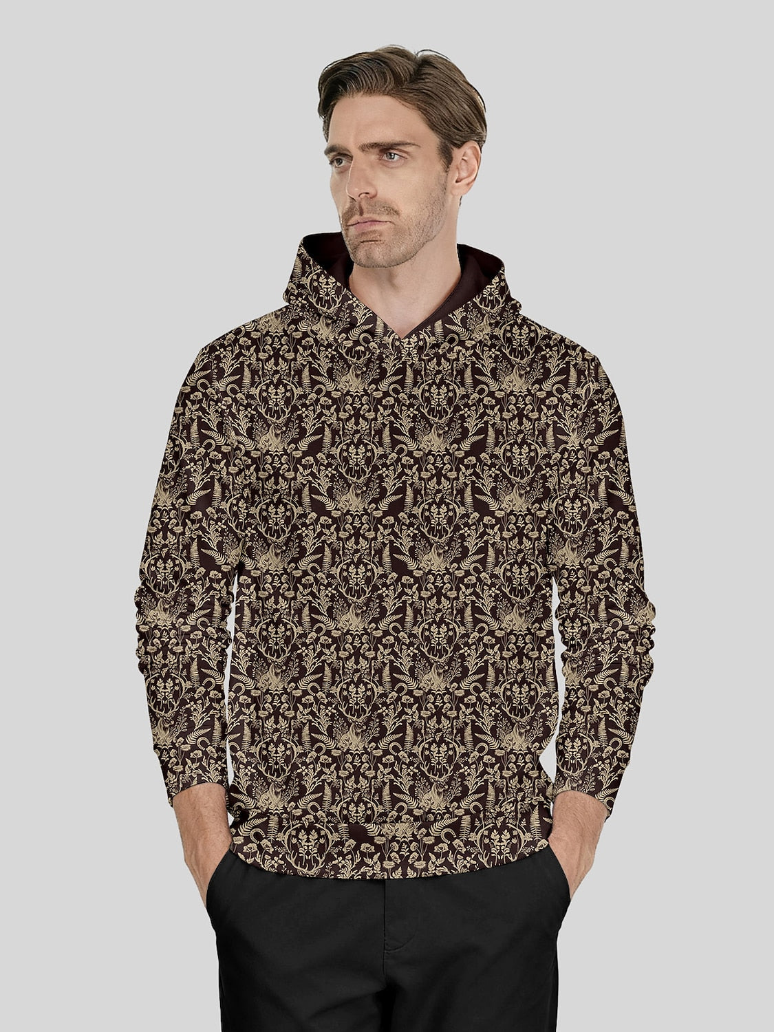 Wildlife Party Men's Golf Hooded Sweatshirt