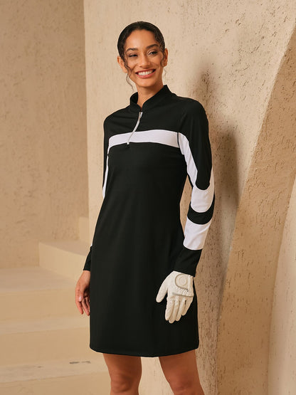 More Than Basic Color Block 36.5 Inch Dress UPF50+