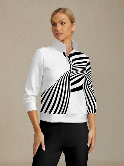 遊び心あふれるマリンゴルフスウェットシャツ