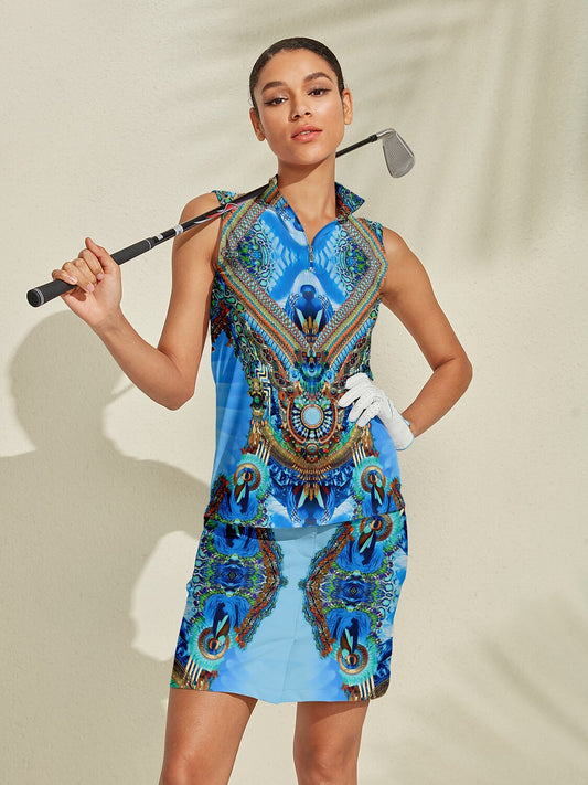 Pretty Feminine Golf Shirt Quarterzip UPF50+