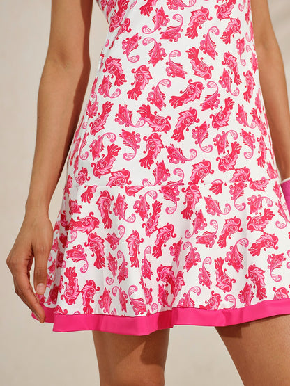 Pretty Feminine Ruffle 35.5 Inch Dress For Golf Pickleball & Tennis
