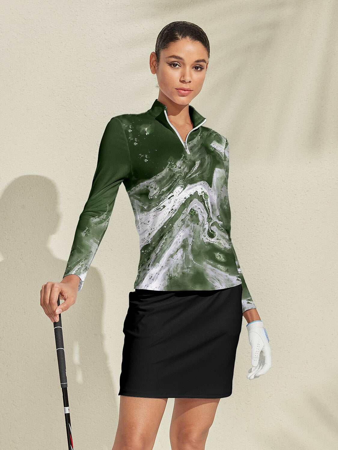 Inked Skins Golf Shirt Quarterzip UPF50+