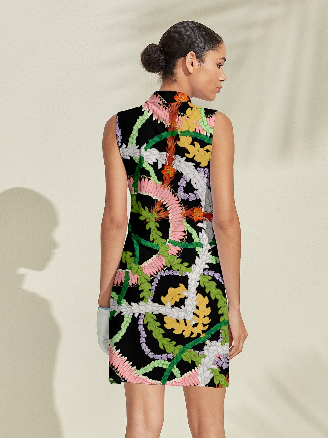 Hyped-up Tropical Sleeveless 36.5 Inch Dress UPF50+