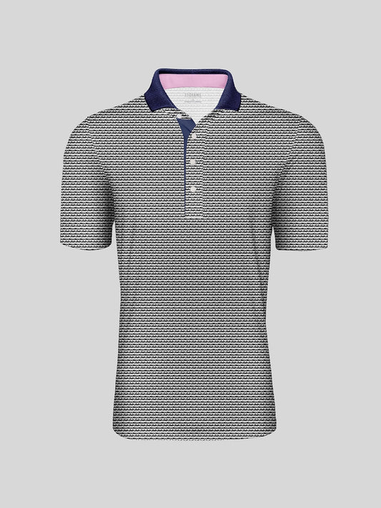 Not So Classic Men's Ribbed Collar Polo Top UPF50+