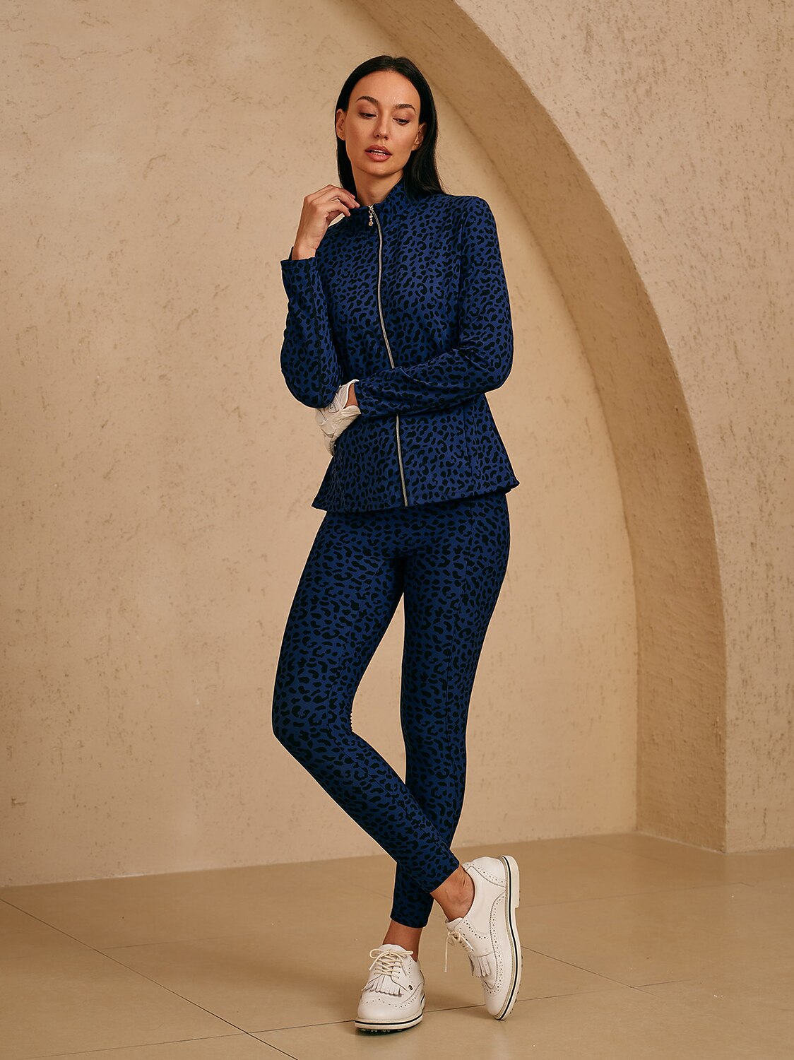 More Than Basic Leggings de golf de leopardo de 35 pulgadas