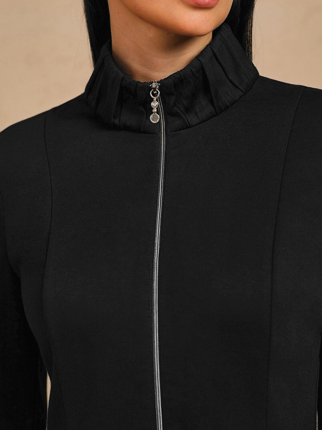 More Than Basic Ruffle Golf Jacket