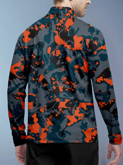 Inked Skins Men's Golf Shirt Quarterzip UPF50+