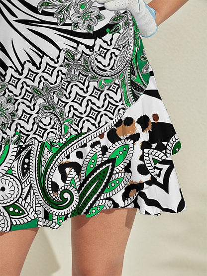 Wildlife Party Ruffle 35.5 Inch Dress For Golf Pickleball & Tennis