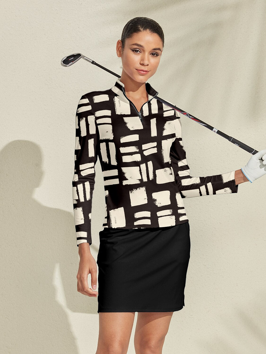 Not So Classic Camiseta de Golf con Cuello Cuarto Cremallera UPF50+