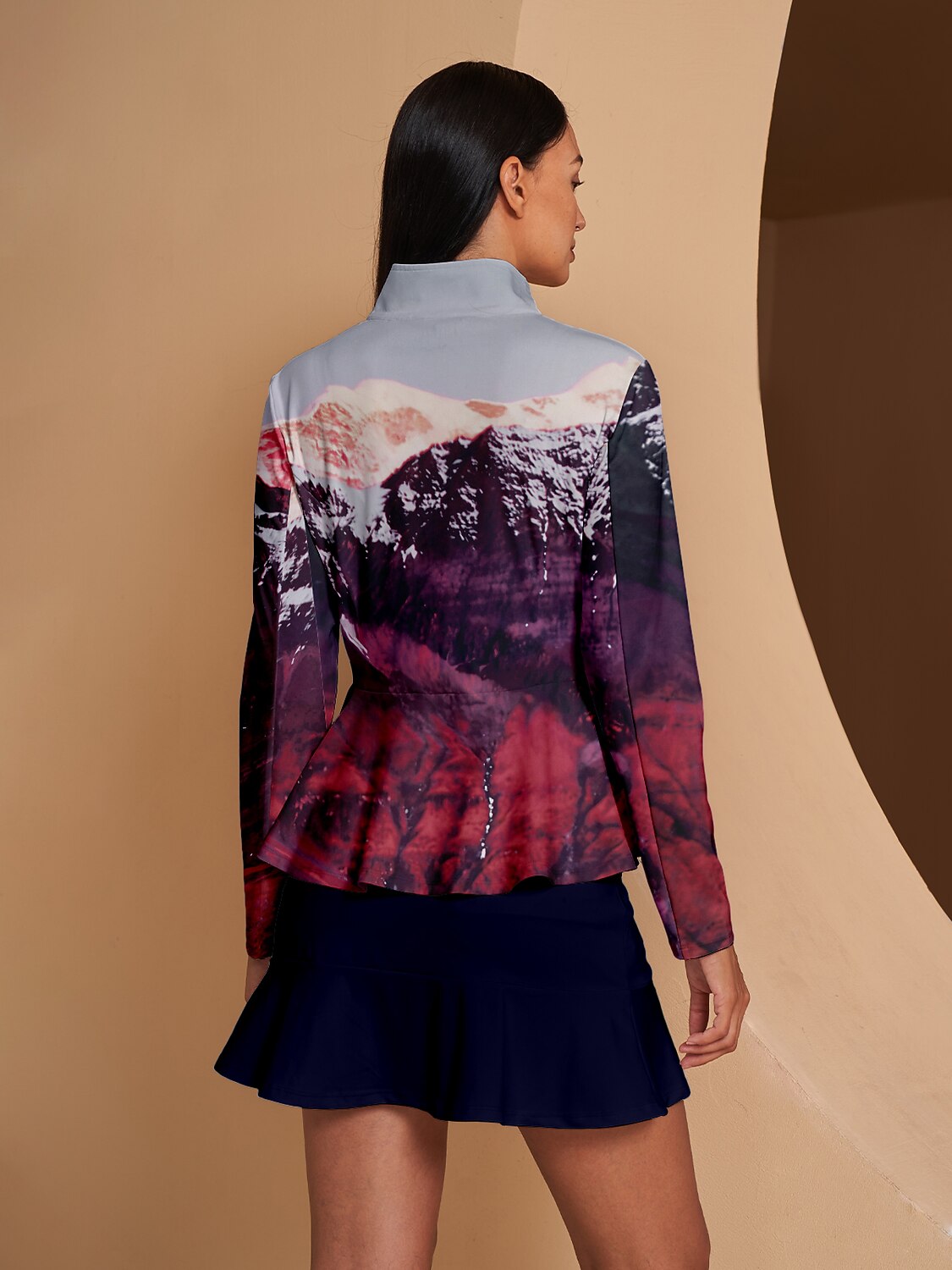 Inked Skins Ruffle Golf Jacket Sun Protection