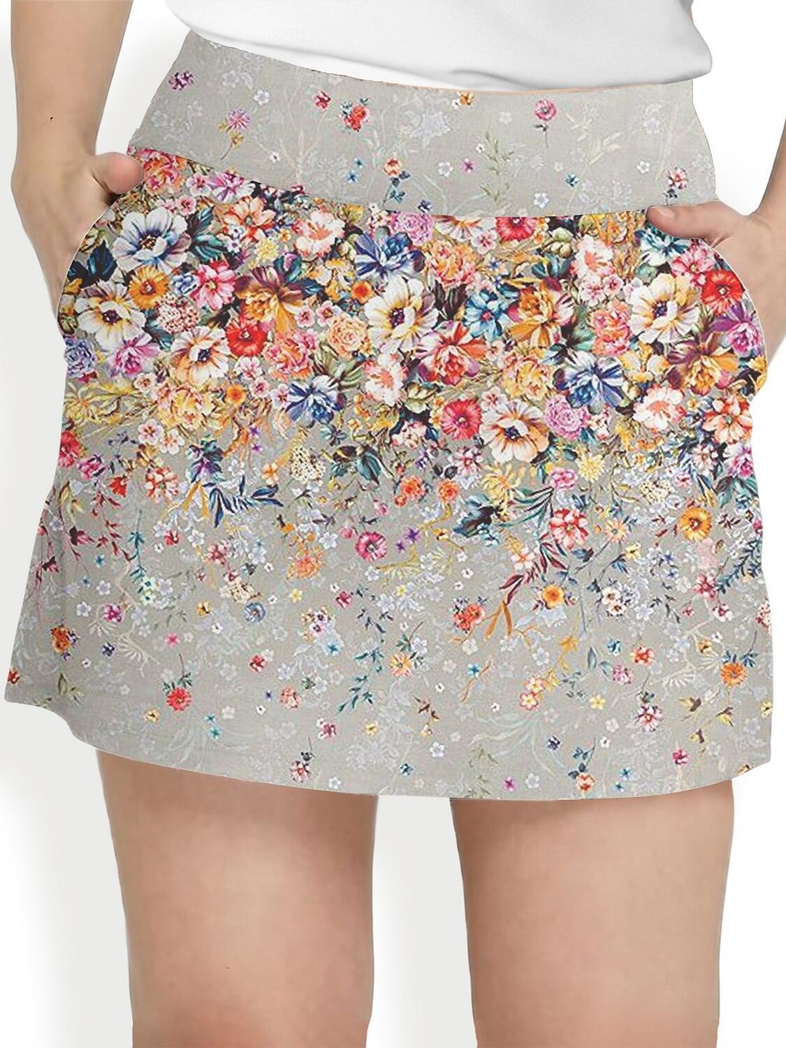 Botanic Energy Botanical Energy Silky 16 Inch High Waist Skort UPF50+ – Acegolfs